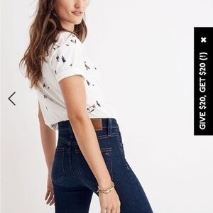 Madewell 9” High-Rise Skinny Blue Jeans